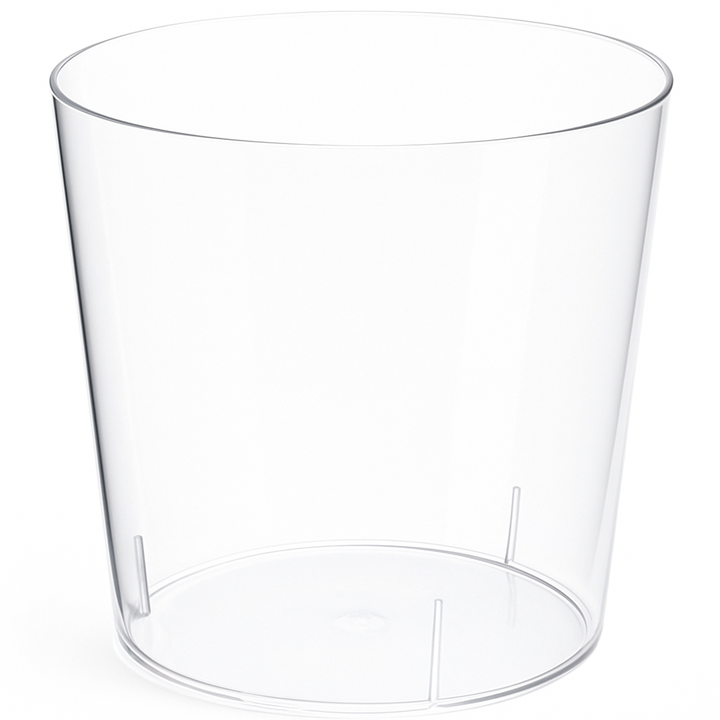 Clear Plastic Cylinder Container - 55 oz Candy Buffet Vessel