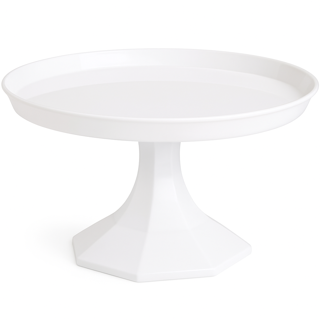 Elegant Medium White Cake Stand ‚Äì 11-inch Dessert Display