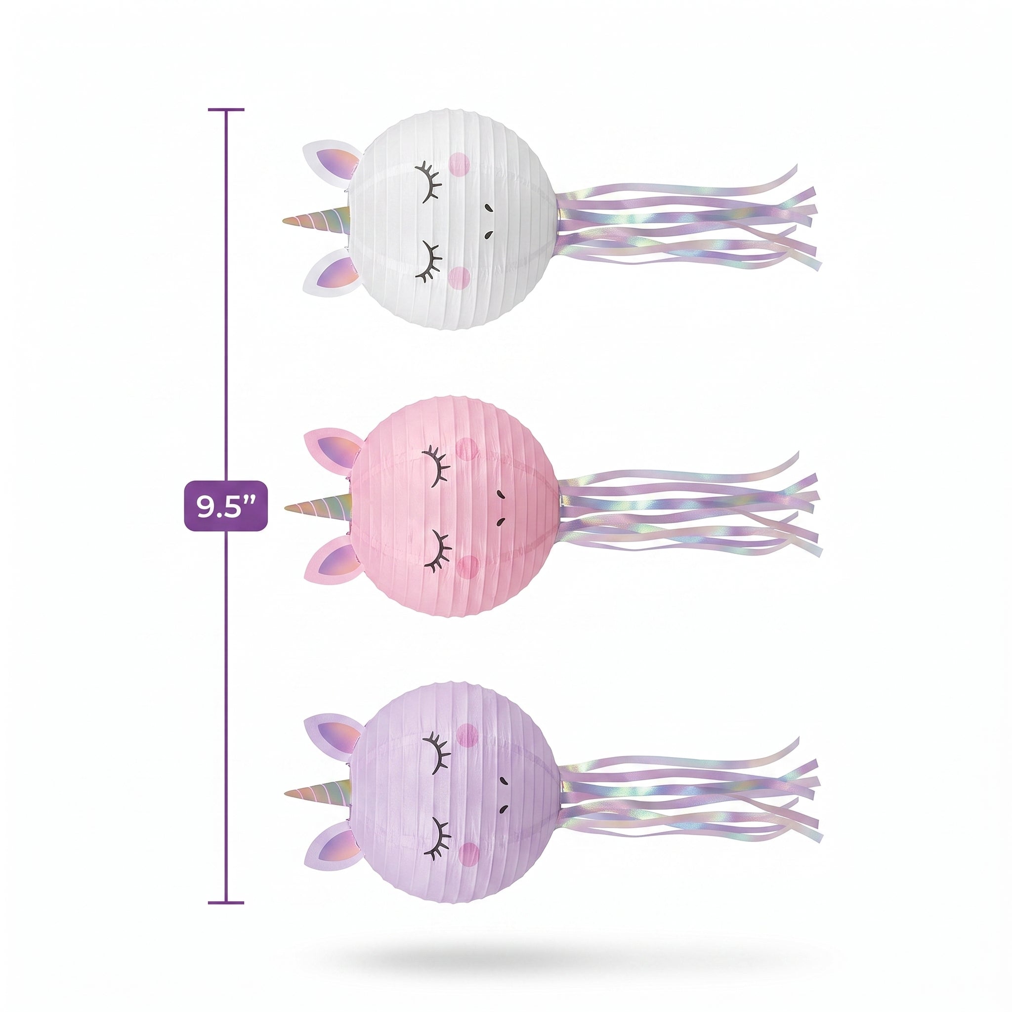 Enchanted Unicorn Hanging Lanterns - 3 Pack