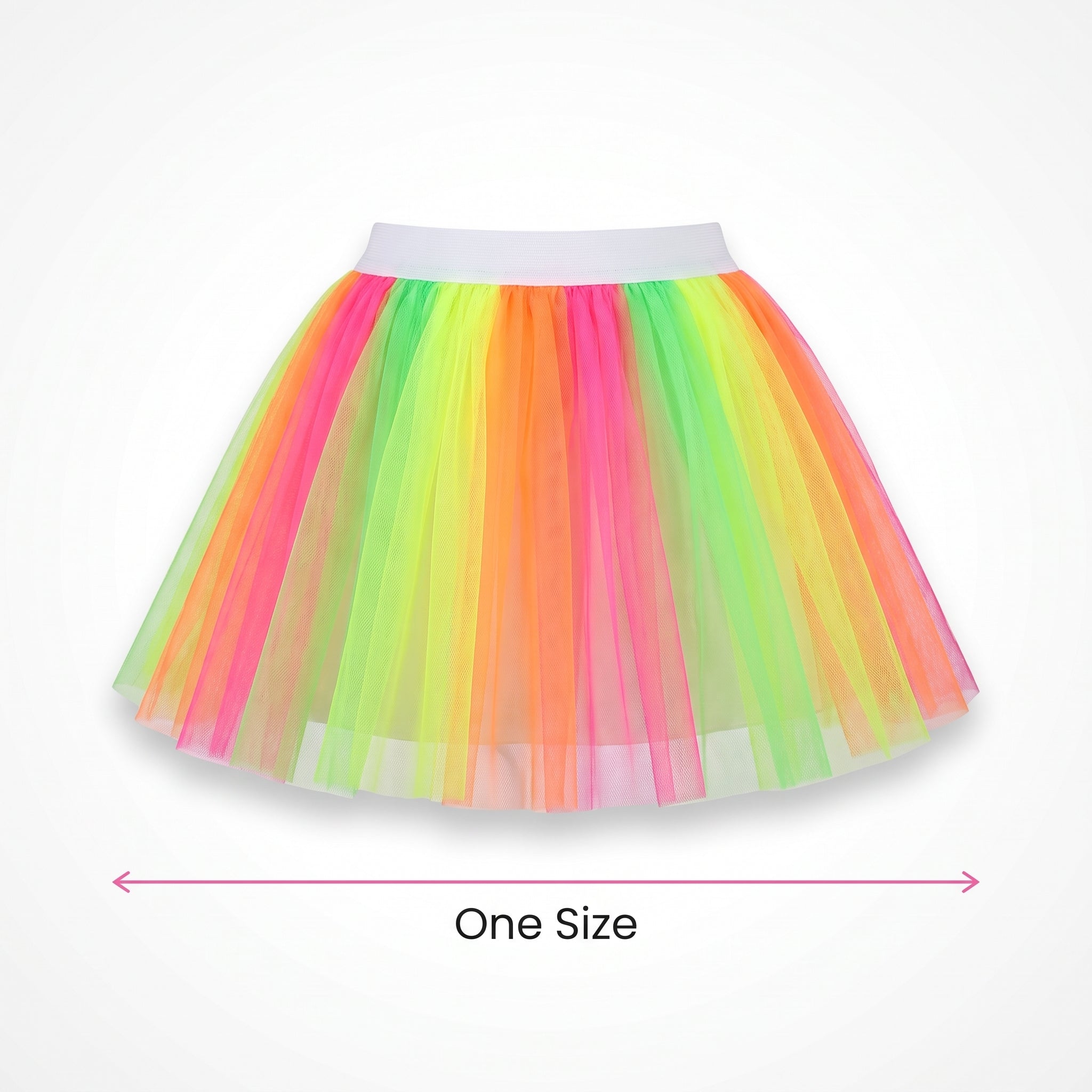 Neon Tutu Skirt - Vibrant Costume Accessory for Team Spirit