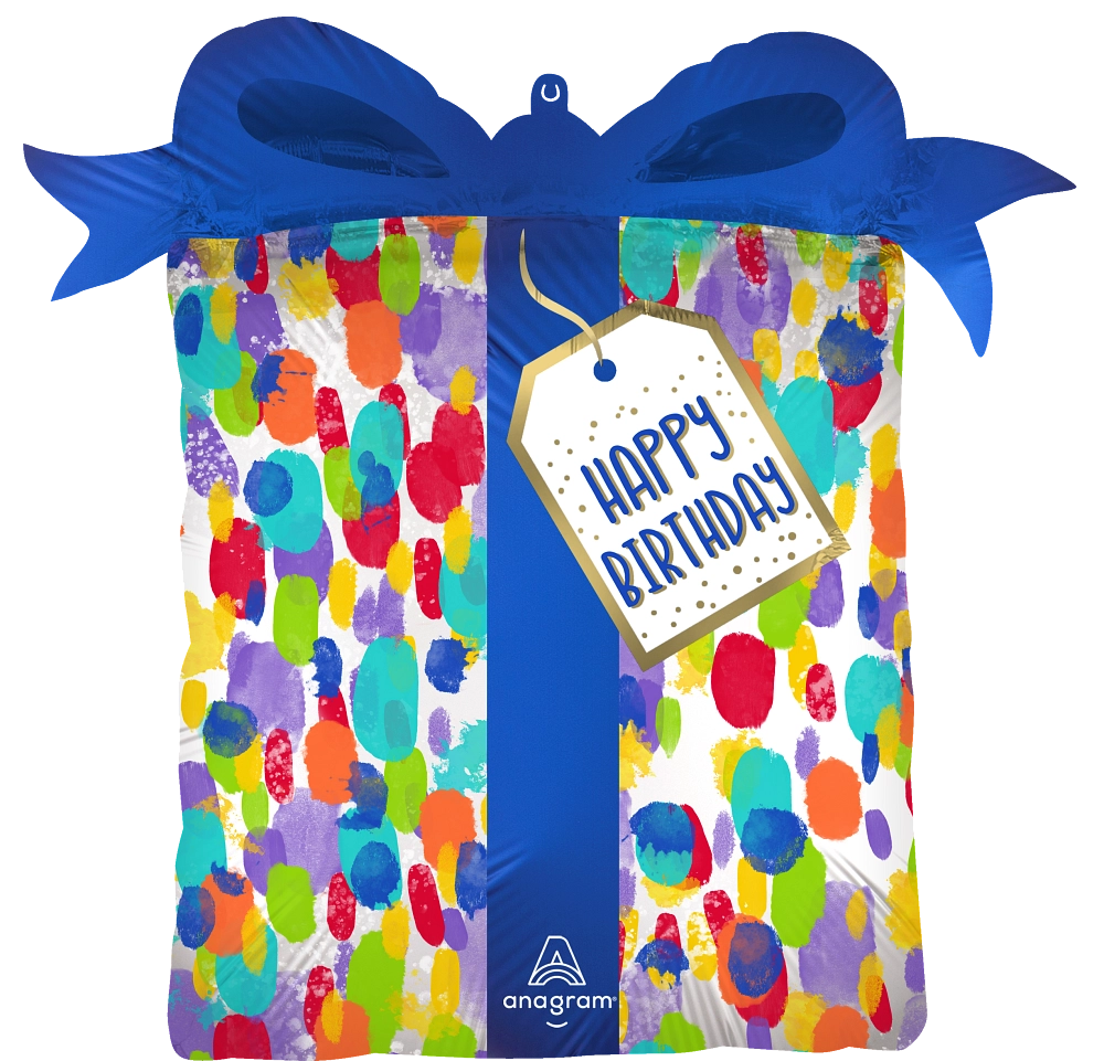 Stellar Super Shape Birthday Foil Balloon