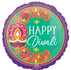 Metallic Rangoli Dream Diwali Foil Balloon