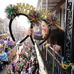 Festive Tinsel Masquerade Headband