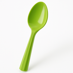 Vibrant Green Economy Plastic Spoon