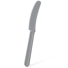 Silver Plastic Economy Knives