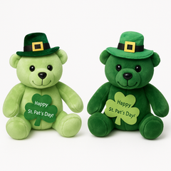 St. Patrick's Day Leprechaun Bear Plush Assortment