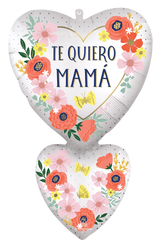 "Te Quiero Mam√°" Metallic Foil Super Shape Mother's Day Balloon