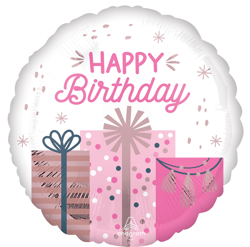 Pastel Birthday Foil Balloon - 18 Inch