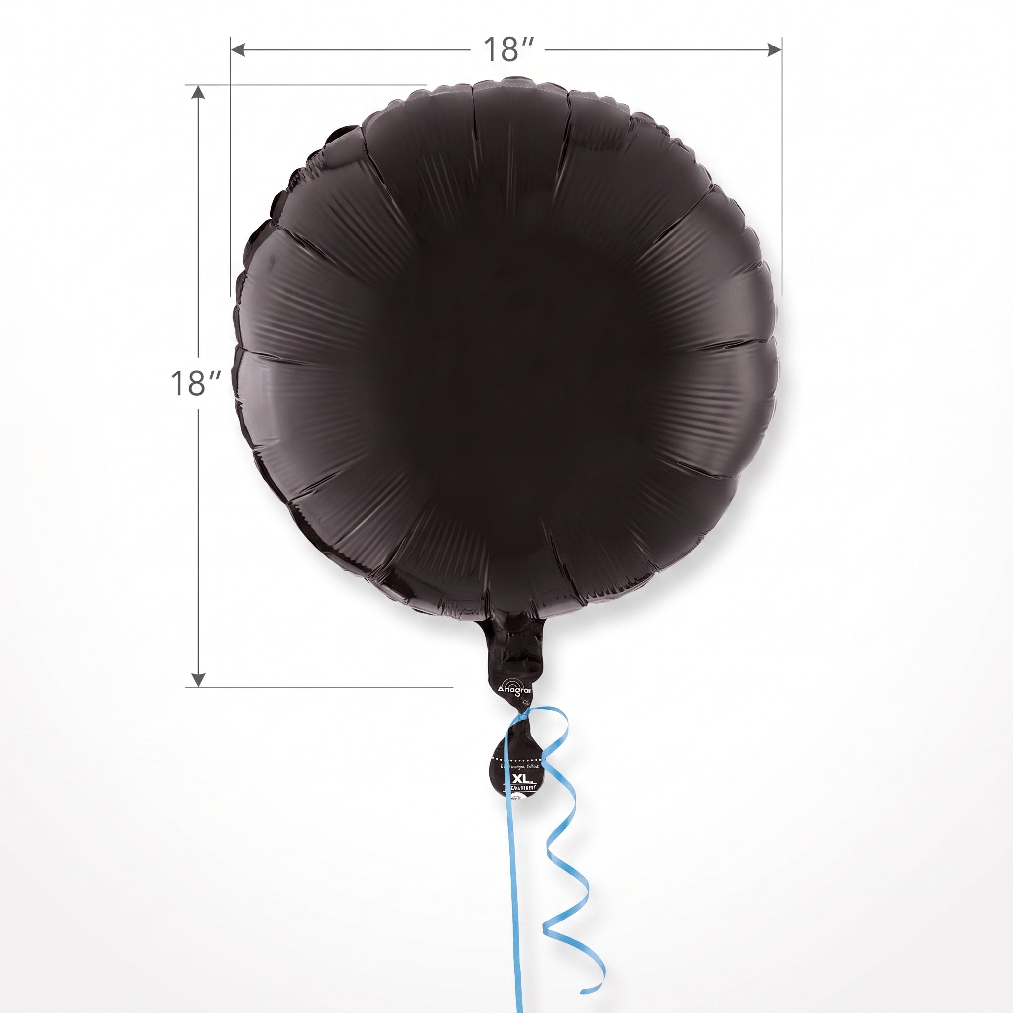 Elegant Black 18-Inch Foil Balloon