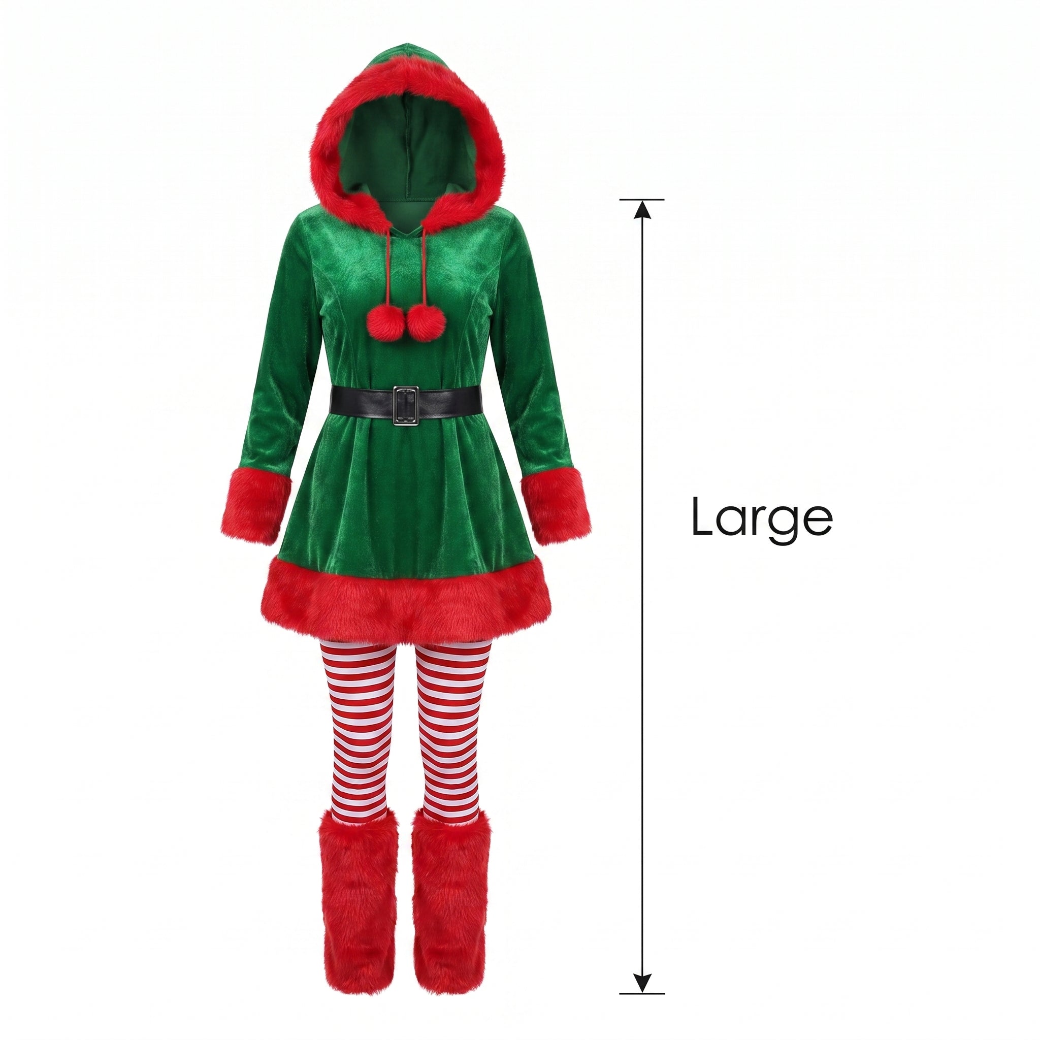 Adult Sassy Elf Christmas Costume