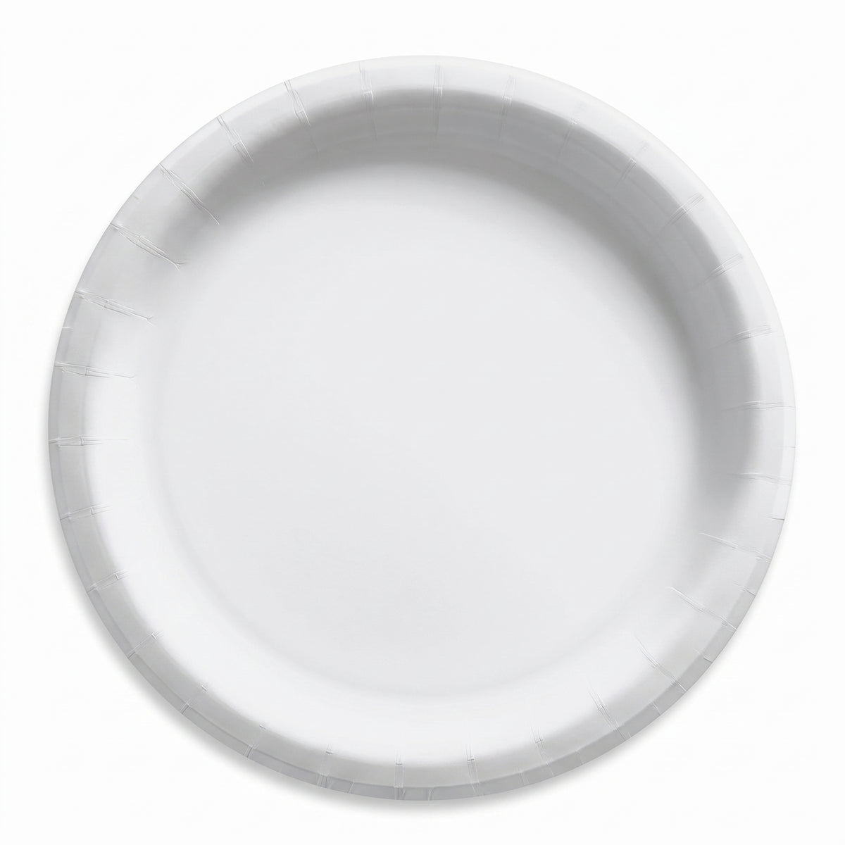 White 8.5" Round Paper Plates - Everyday Essentials