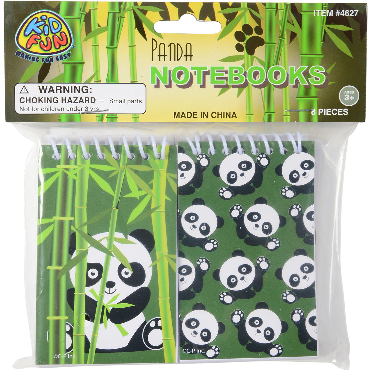 Panda Notebooks/8 Per Pkg