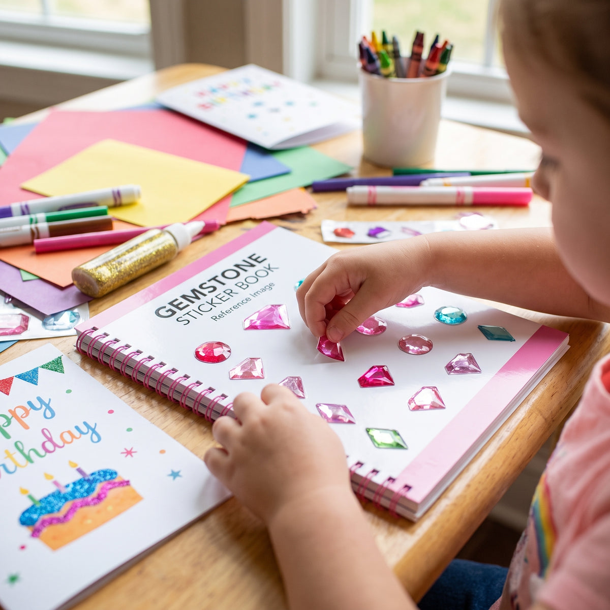 Gemstone Sticker Book for Kids' Parties