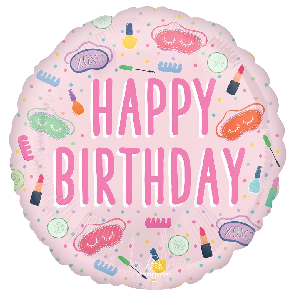 Foil Spa Party 18" Mylar Balloon