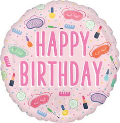 Spa Party Birthday Balloon - 18" Foil Mylar