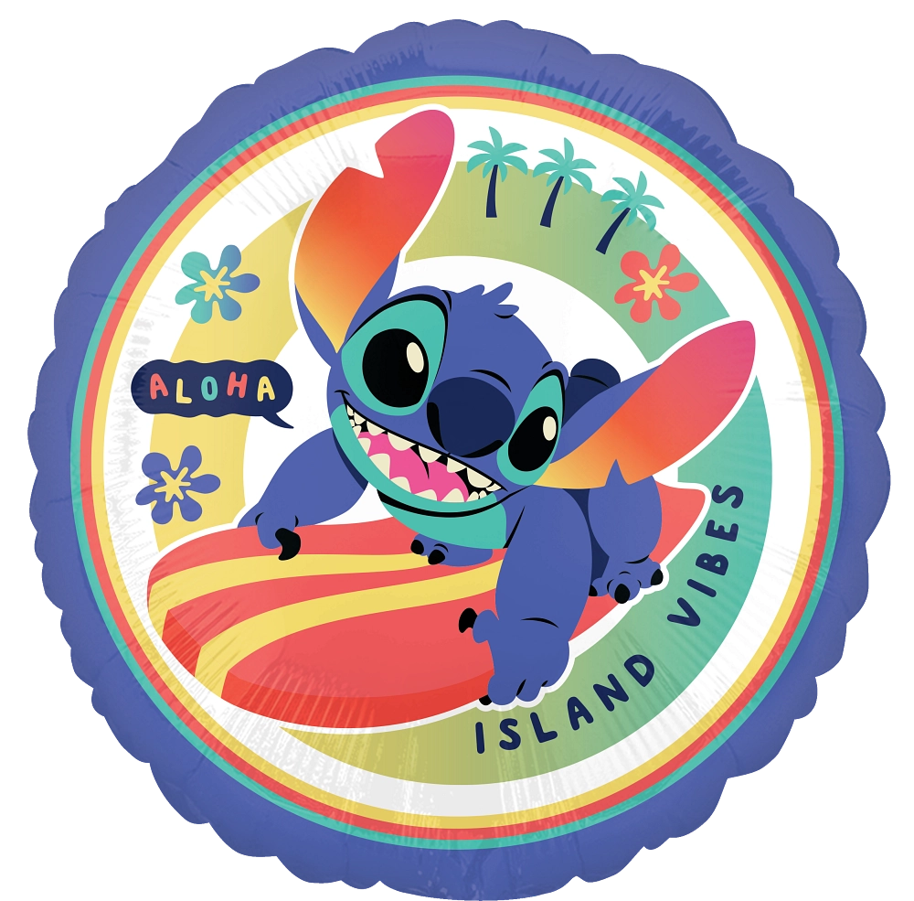 18" Foil Stitch Balloon - Juvenile Birthday