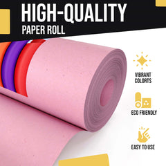 36 x 110' Kraft Paper Roll | Pink