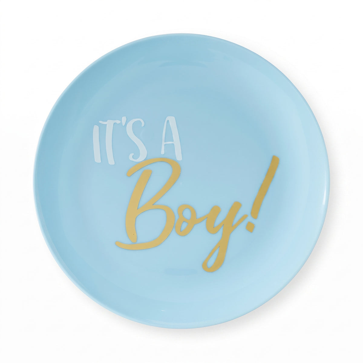 "It's a Boy!" Blue Premium Plastic Lunch Plates, 7.5-Inch, 20-Pack