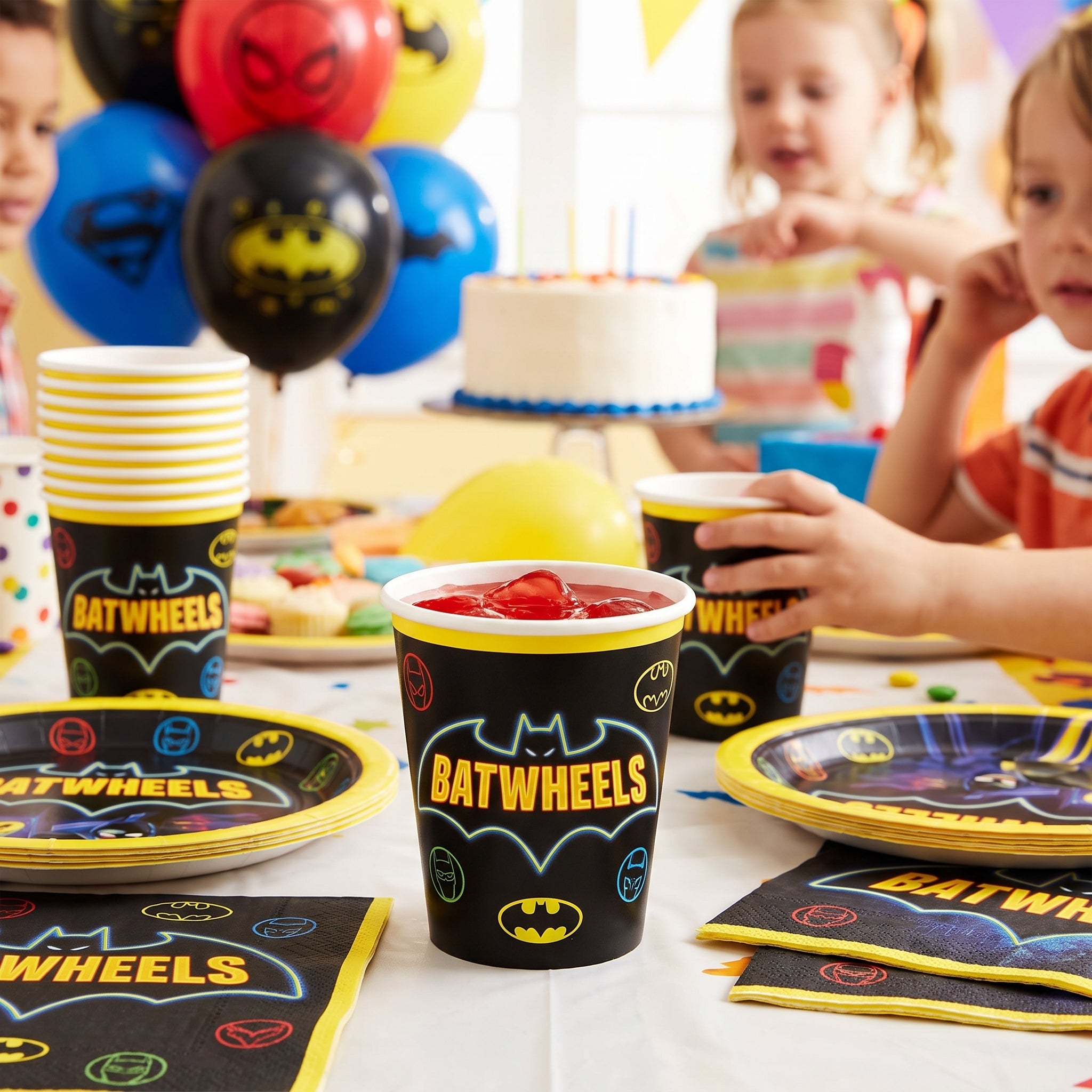 Batwheels 9 oz. Paper Cups - Kids Birthday Party Tableware