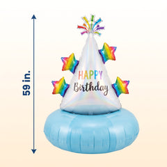Airloonz Happy Birthday Party Hat Balloon