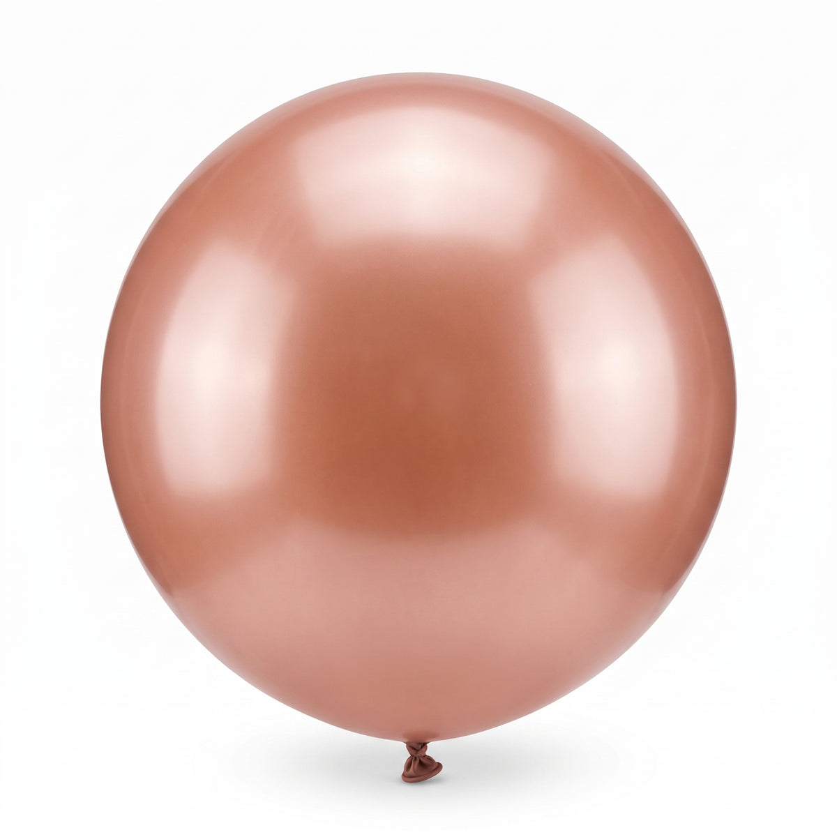 Elegant Rose Gold Pearl Latex Balloons - 24", 4 Pack