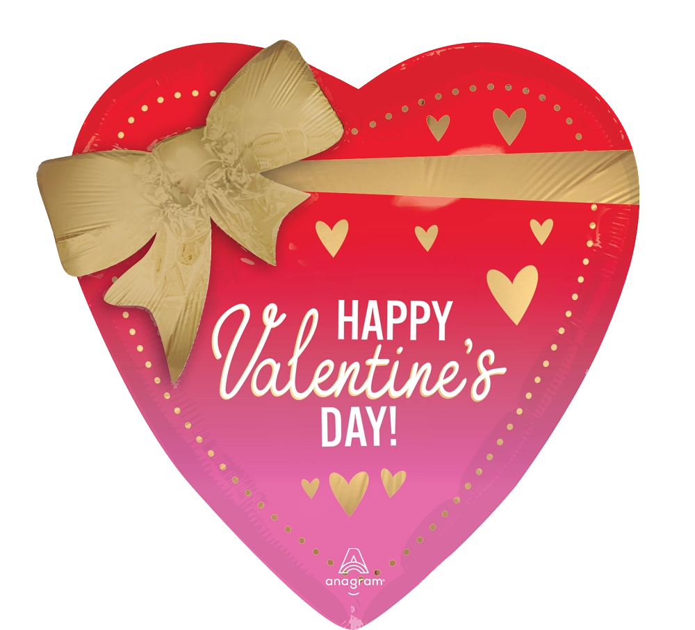 Vibrant Valentine's Day Bow Balloons