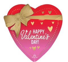 Vibrant Valentine's Day Bow Balloons