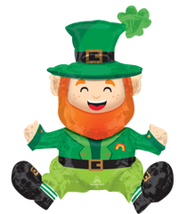 Lucky Leprechaun Sit Metallic Balloon - St. Patrick's Day