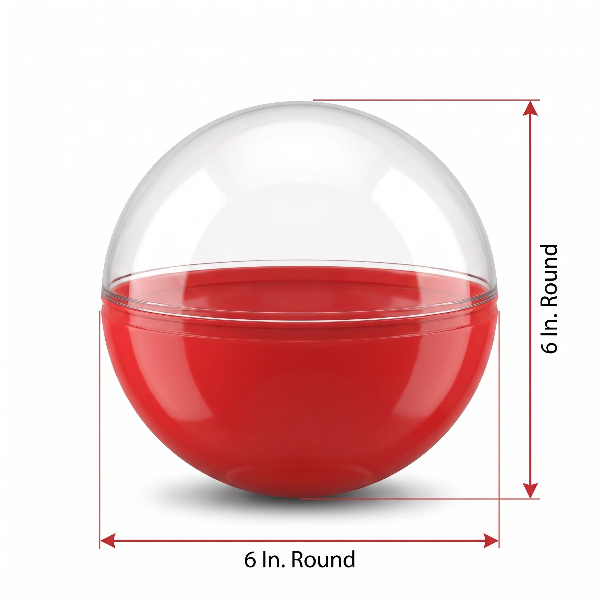 Red & Clear Candy Buffet Favor Balls