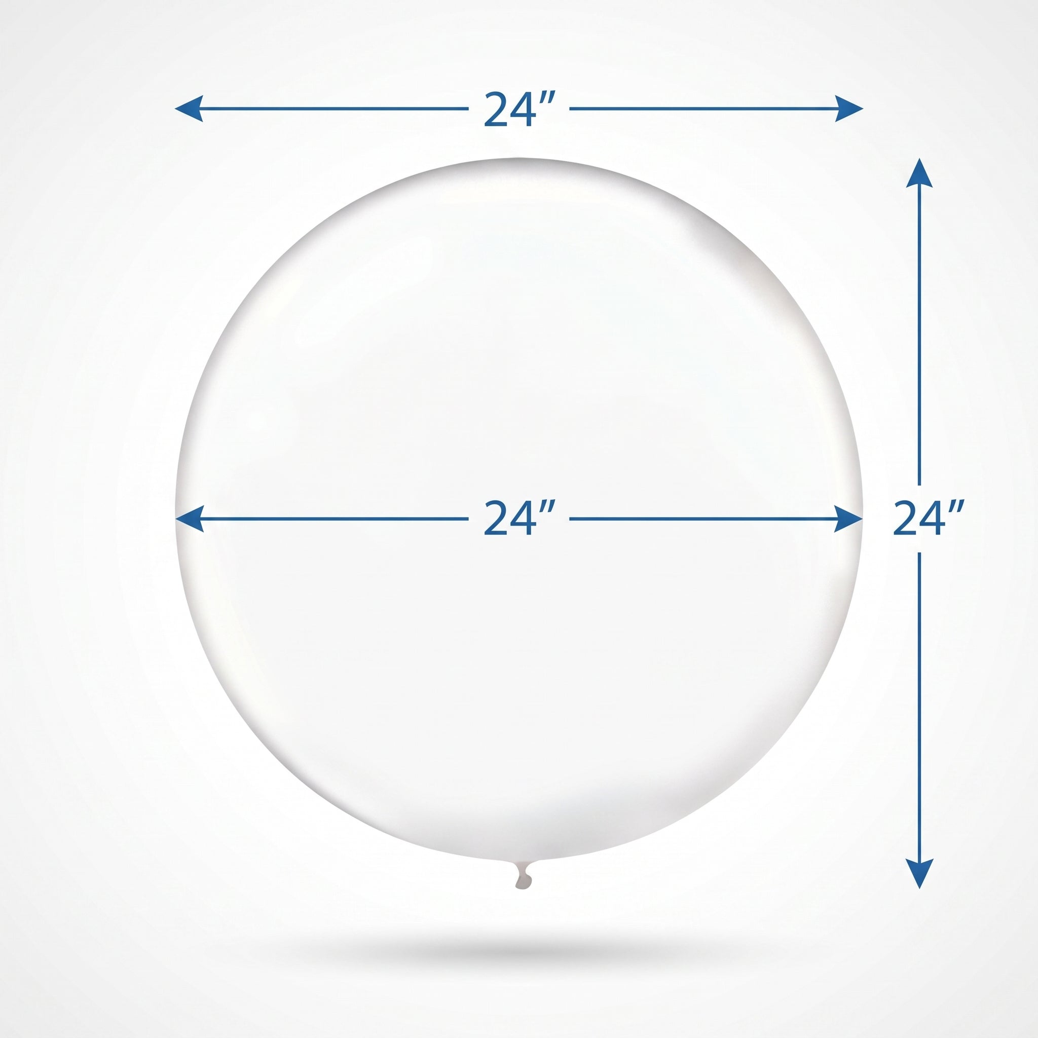 Clear 24" Latex Balloons, 4-Pack