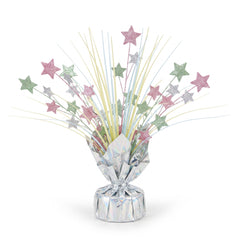 12-Inch Pastel Star Metallic Foil Spray Centerpiece