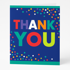 Bold Confetti Thank You Cards
