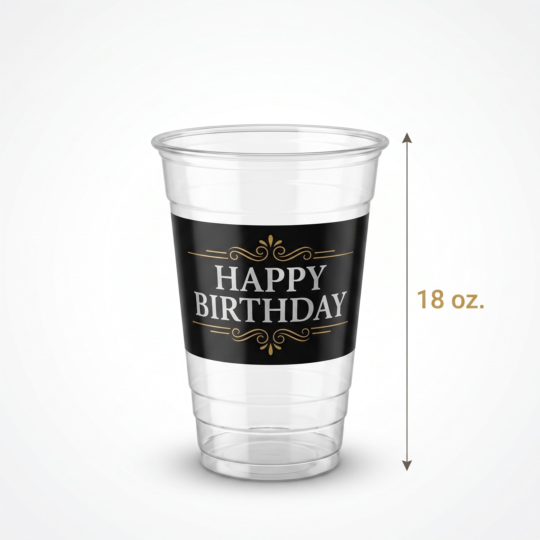 "Happy Birthday" 18oz Plastic Tumbler