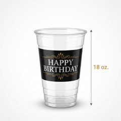 "Happy Birthday" 18oz Plastic Tumbler