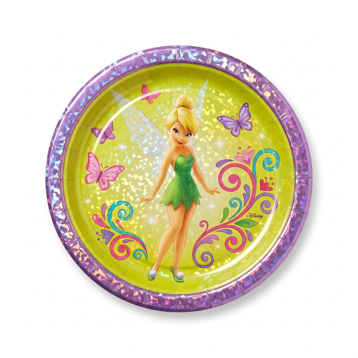 Disney Tinkerbell 7" Prismatic Plates