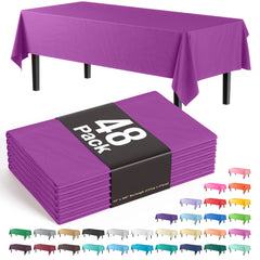 Magenta Plastic Table Cover | Case of 48