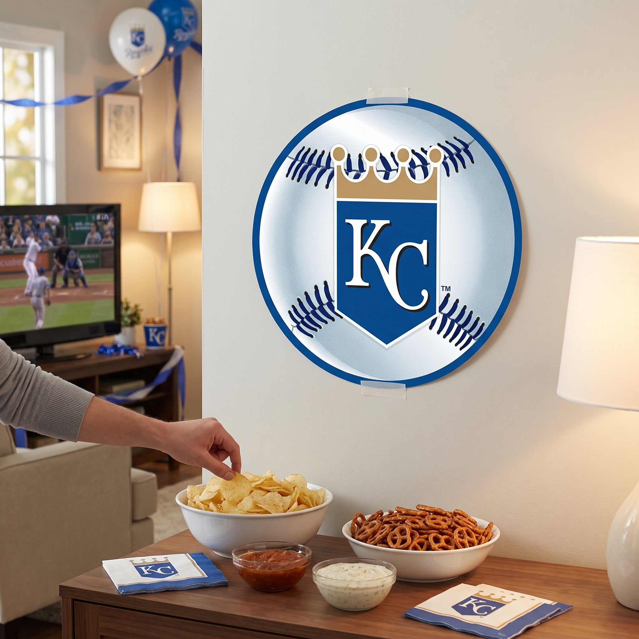 Kansas City Royals 12" Baseball Cutout