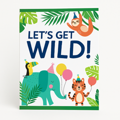 Jungle Party Invitation - Let's Get Wild!