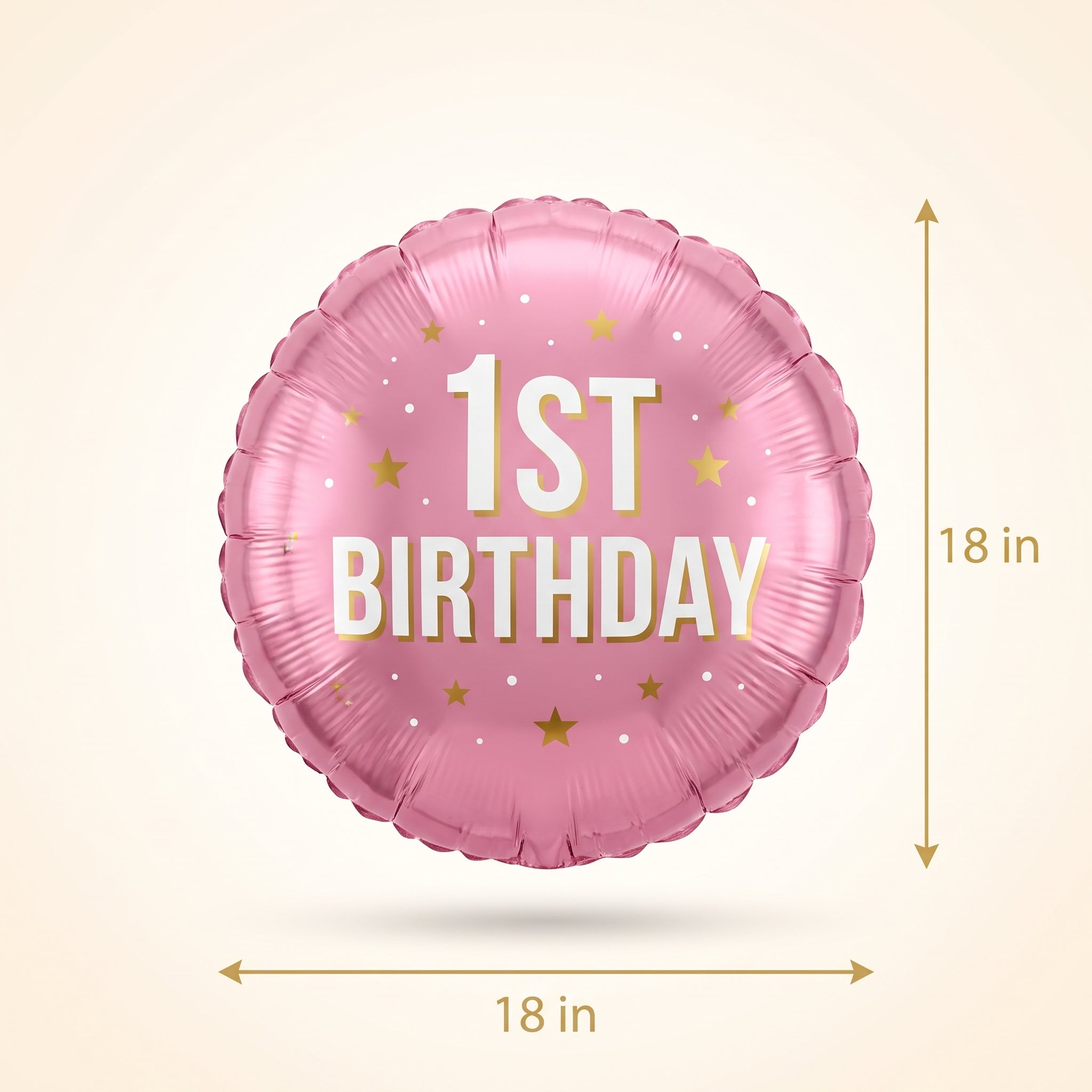 Little Miss 1st Birthday Pink Foil Balloon