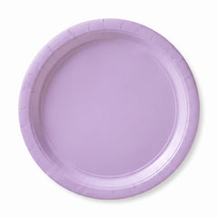 Lavender Round Paper Plates - 8.5" | 50 Count