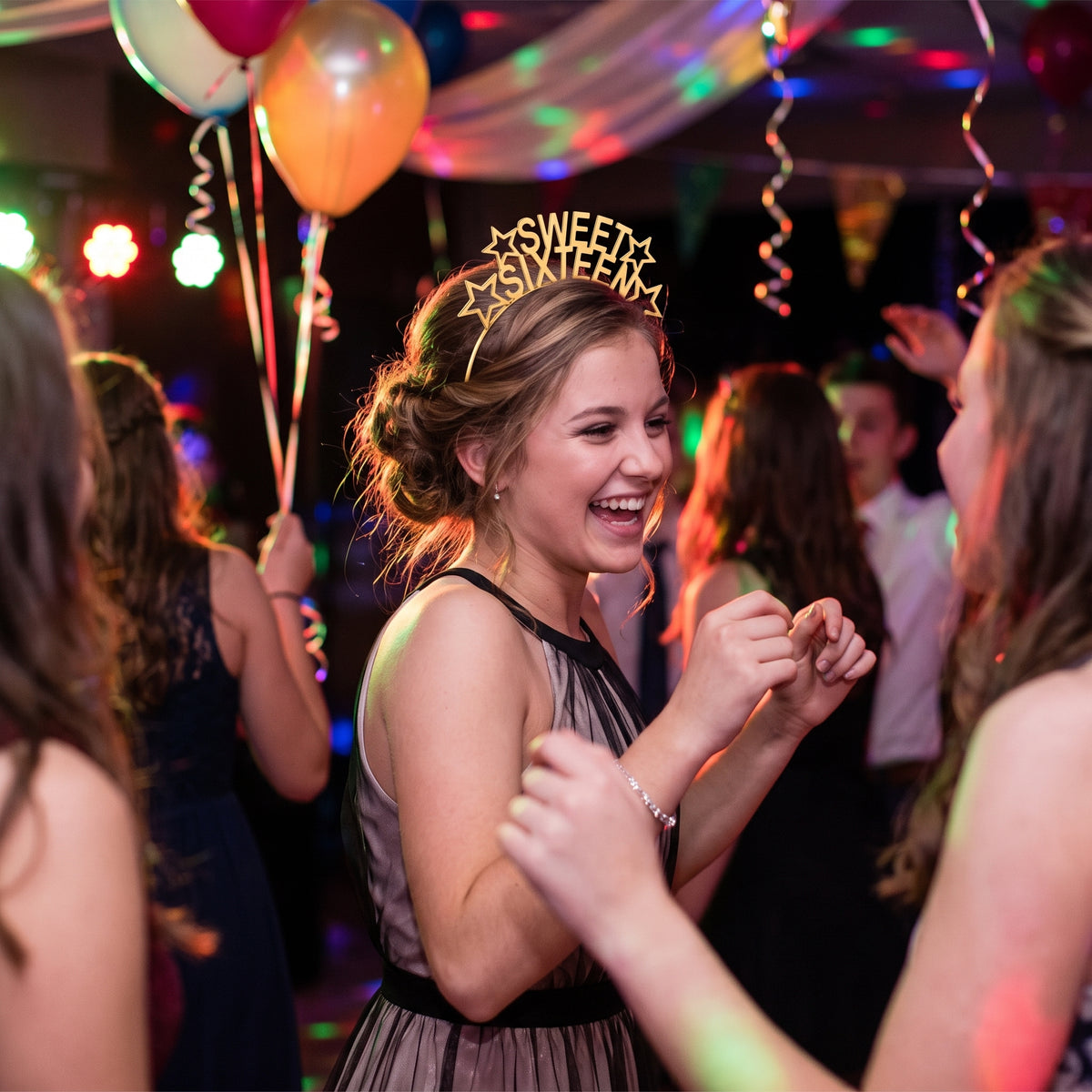 Gold Star Sweet 16 Birthday Headband