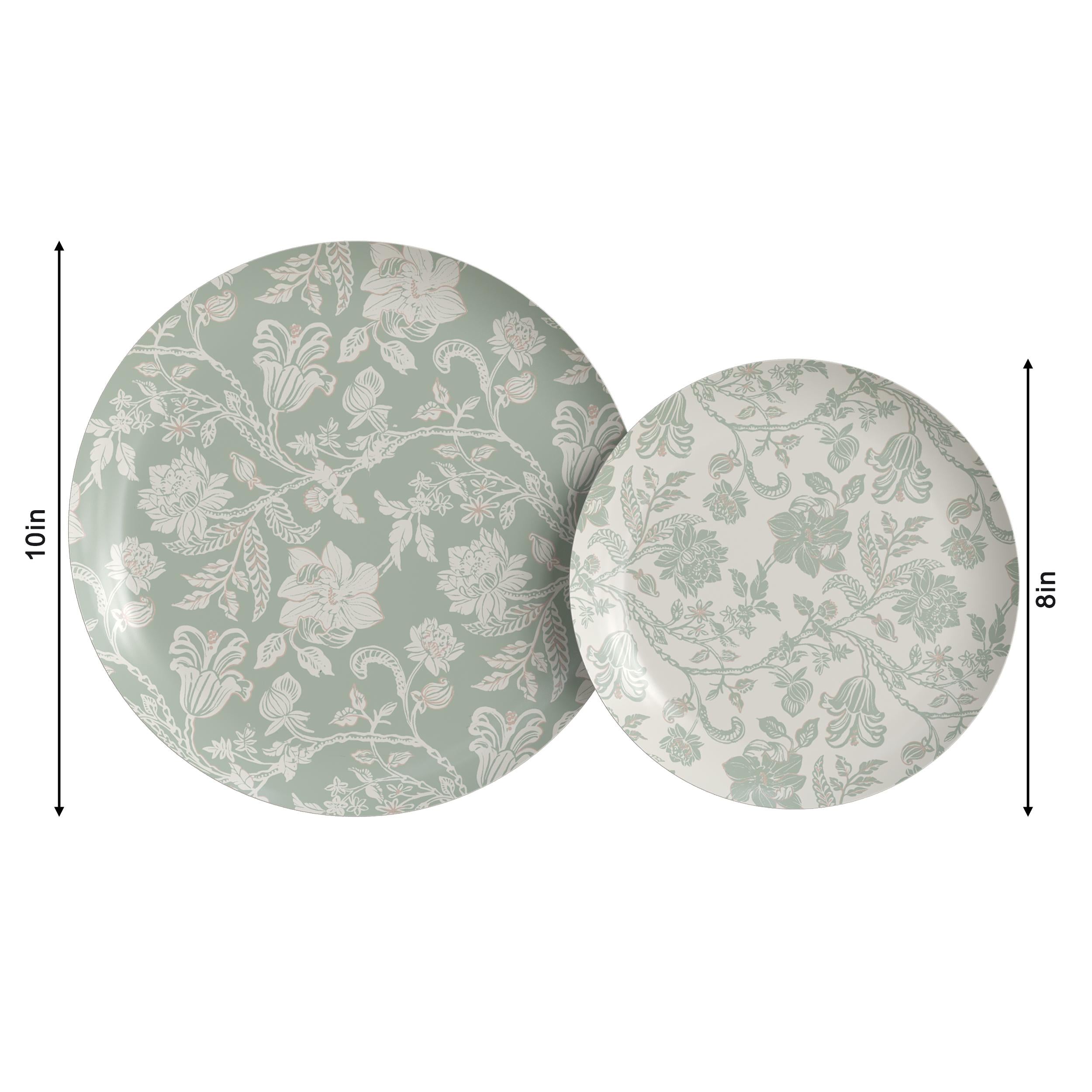 Earthtrends Gracy Design Plates Combo Set 16/16