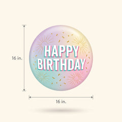 Pastel Dream Happy Birthday Orbz Balloon