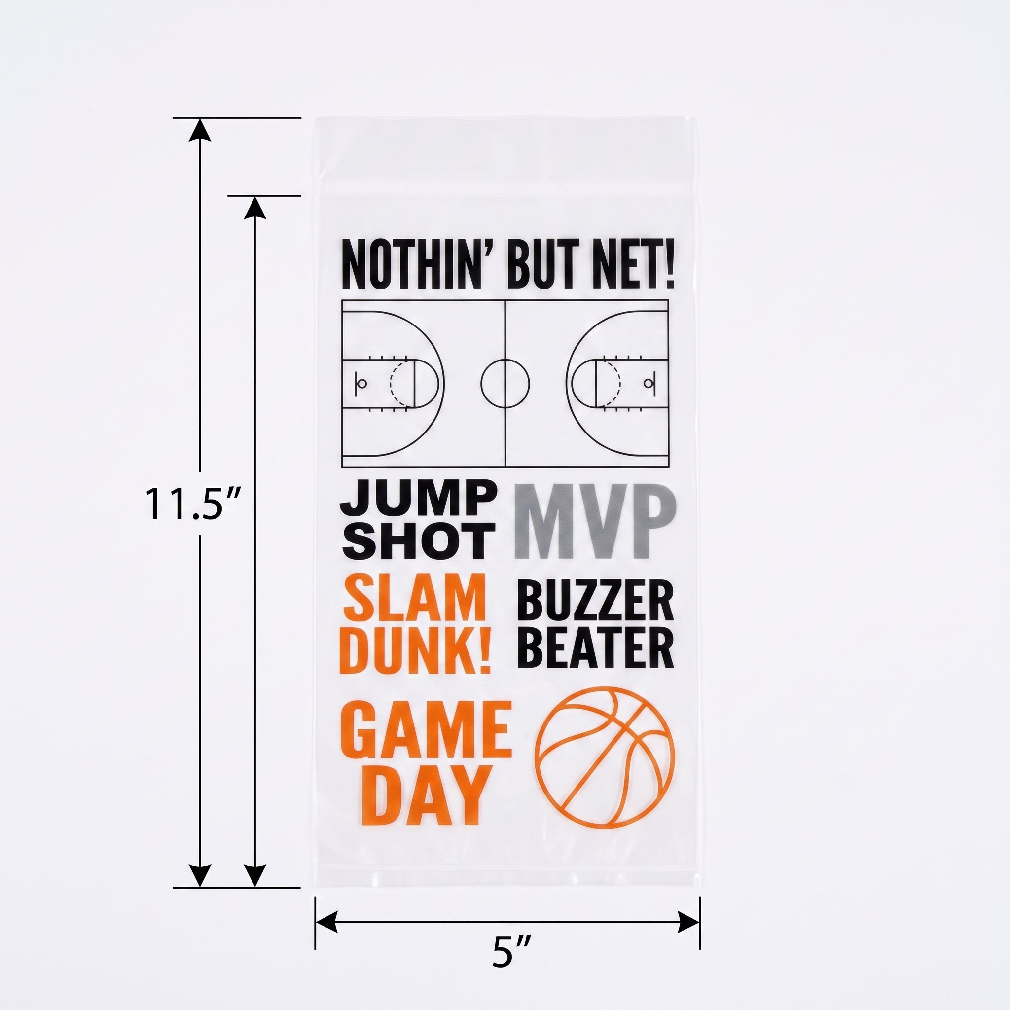 "Nothin' But Net" Large Basketball Party Bags