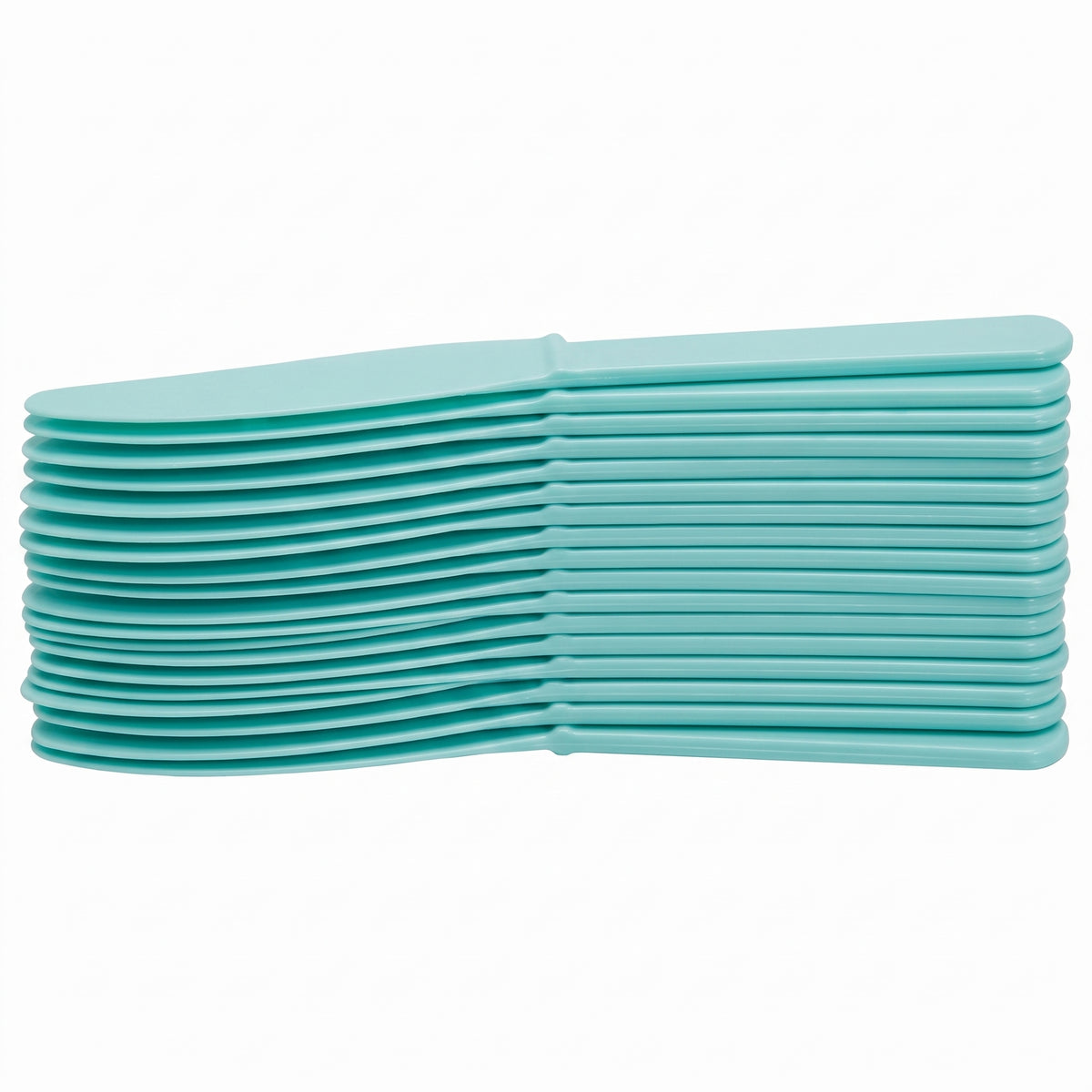 Robin's Egg Blue Plastic Knives - 7.5 In. | 20 Count