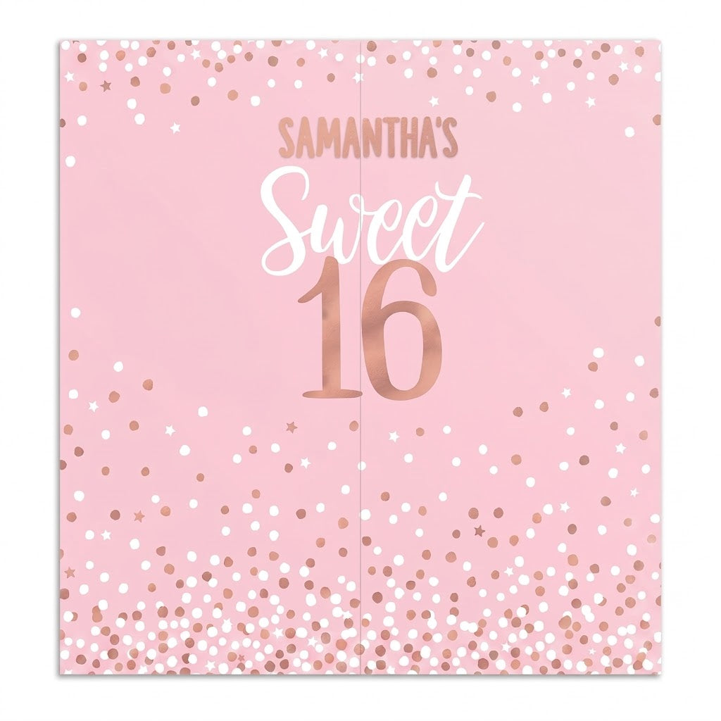 Sweet Sixteen Customizable Scene Setter Backdrop Kit