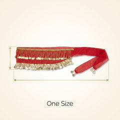 Halloween Red & Gold Coin Sash Costume Accessory