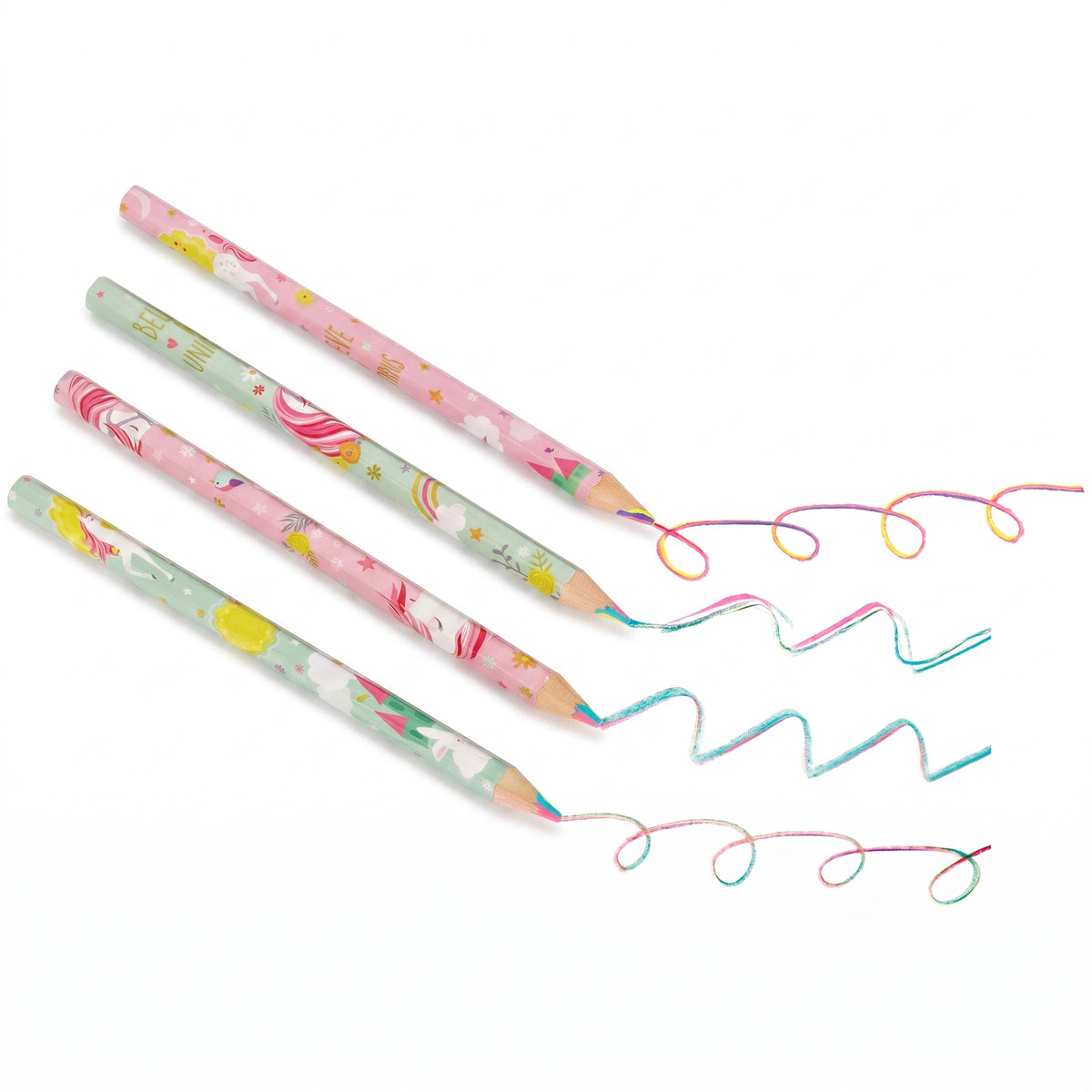 Magical Unicorn Multicolor Pencils - 8-Pack for Kids' Party Favors