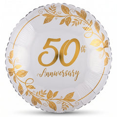 Elegant 50th Anniversary Foil Balloon