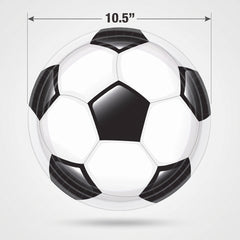 Soccer Ball Paper Dinner Plates - 10.5" Round, 20-Pack